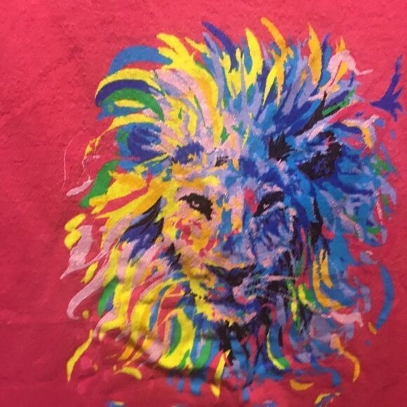 NWOT Women’s Sz. M Cotton Tee S/S MGM Lion Print - Picture 4 of 8